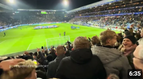 Sfeer vanaf tribune bij SC Heerenveen - RKC Waalwijk