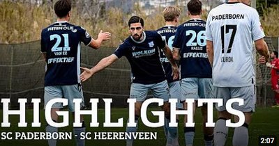 Samenvatting SC Heerenveen - Paderborn