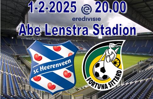 SC Heerenveen - Fortuna Sittard eindigt definitief in 2-2